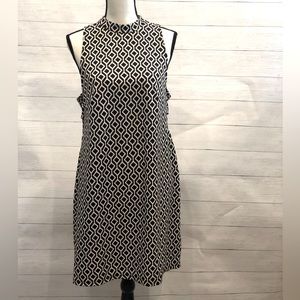 Forever 21 Black and White Geometric Mini Dress